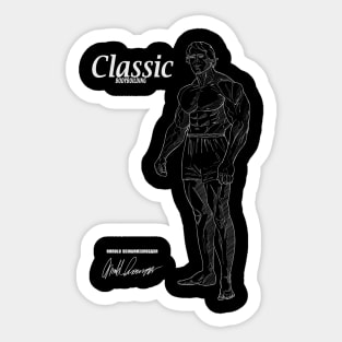 Classic Bodybuilding Arnold Schwarzenegger T-Shirt Sticker